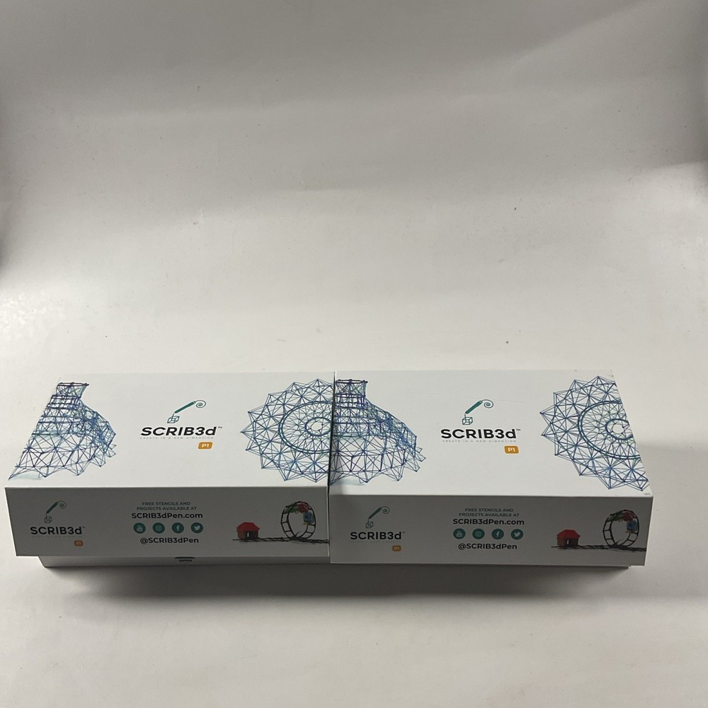 SCRIB3d P1 3D Printing Pen Kit - 3D Pen Pre Owned Lot Of 2